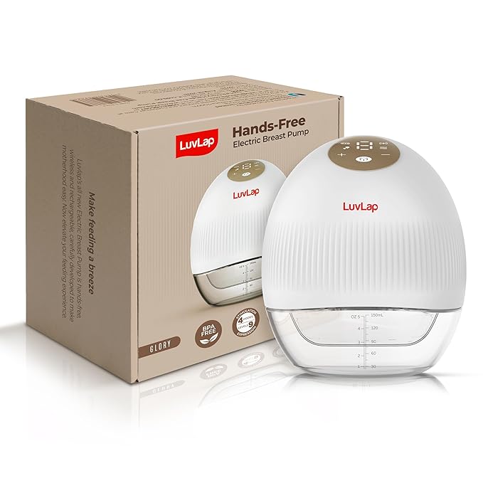 LuvLap Glory Hands-Free Electric Breast Pump for Comfortable Milk Expression