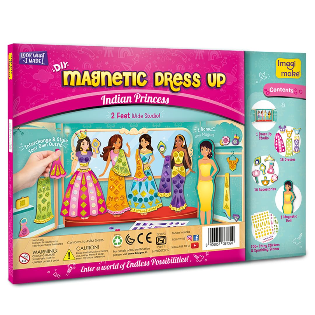 DlY Magnetic Dress Up Indian Princess