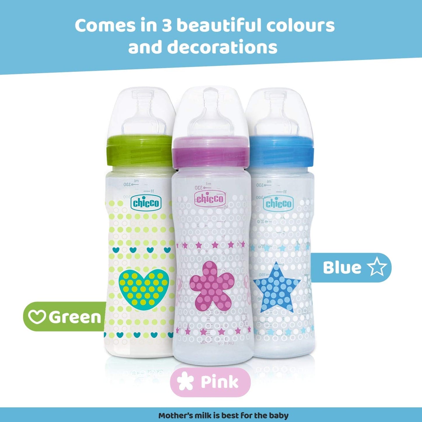 Chicco Well-Being Feeding Bottle 330ml