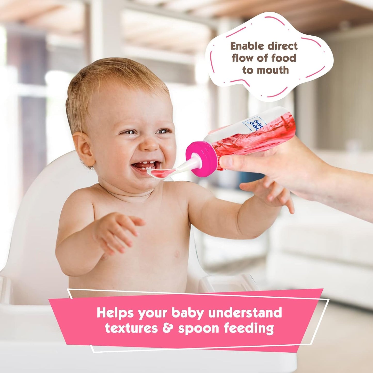 Mee Mee Feeding Bottle With Spoon 250ml