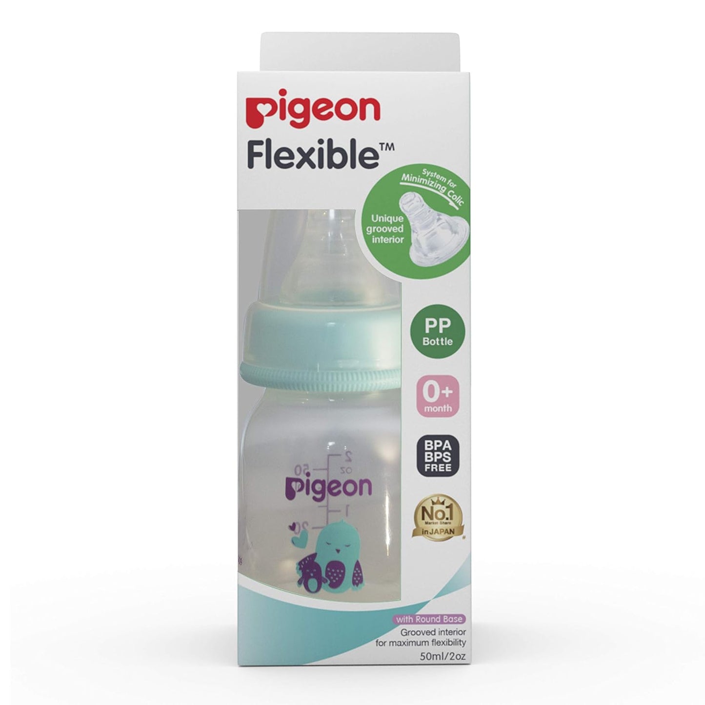 Pigeon Flexible Feeding Bottle 50ml 0m+