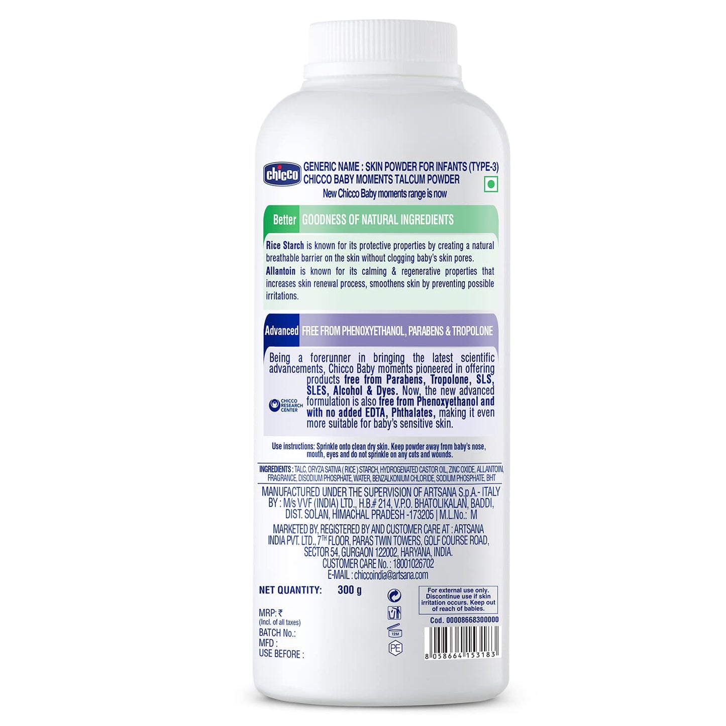 Chicco Baby Talcum Powder