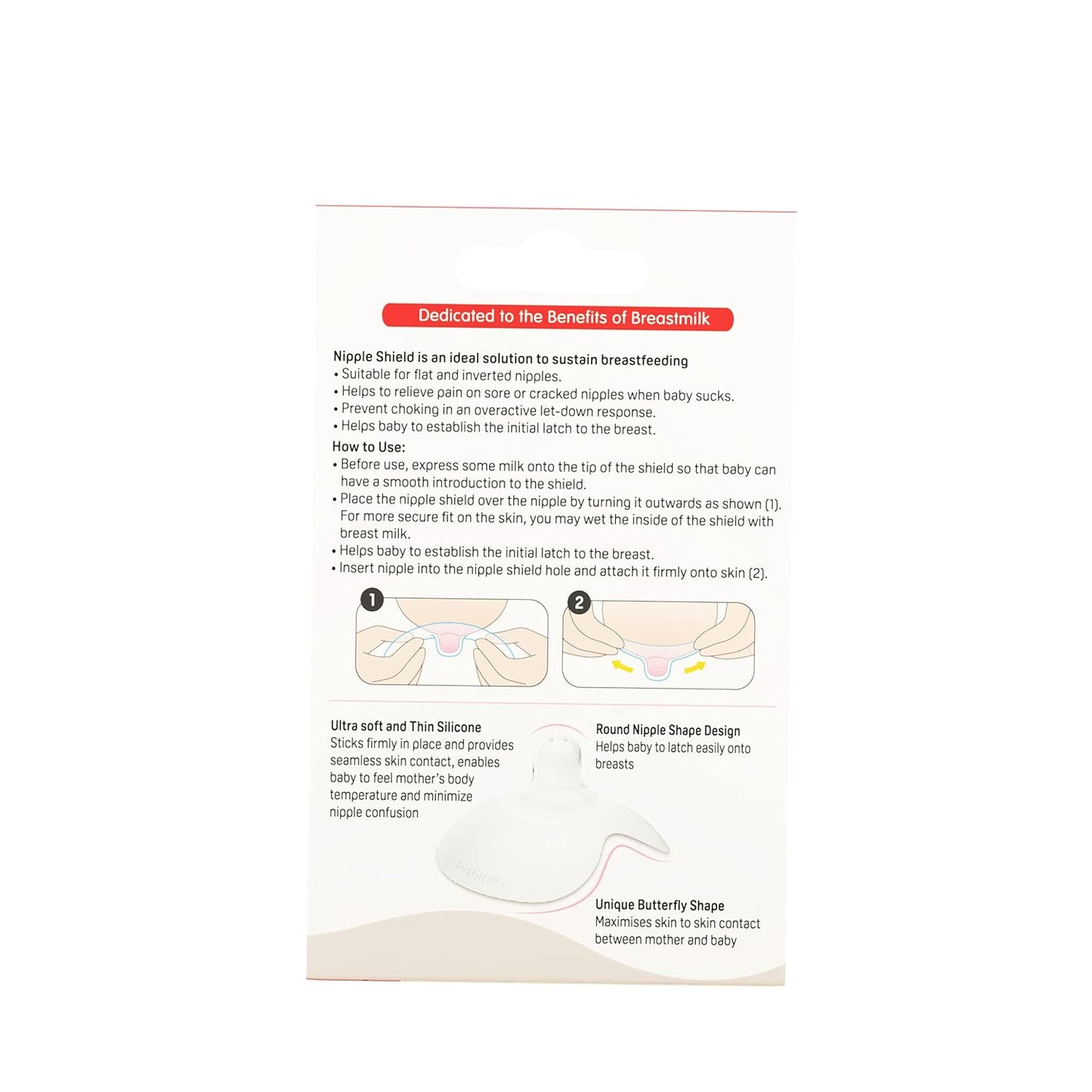 Pigeon Natural Feel Nipple Shield 2pcs Size 2