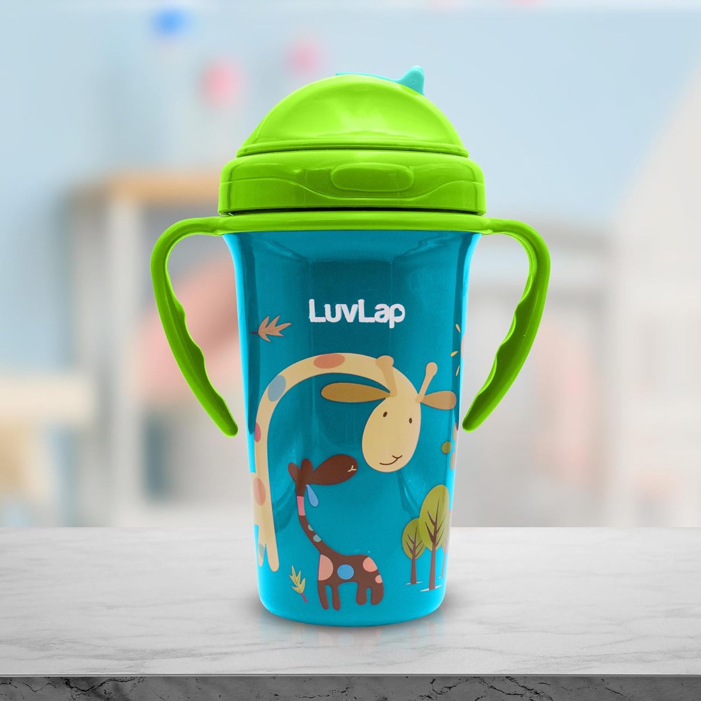 LuvLap Tiny Giffy Soft Straw Sippy Cup