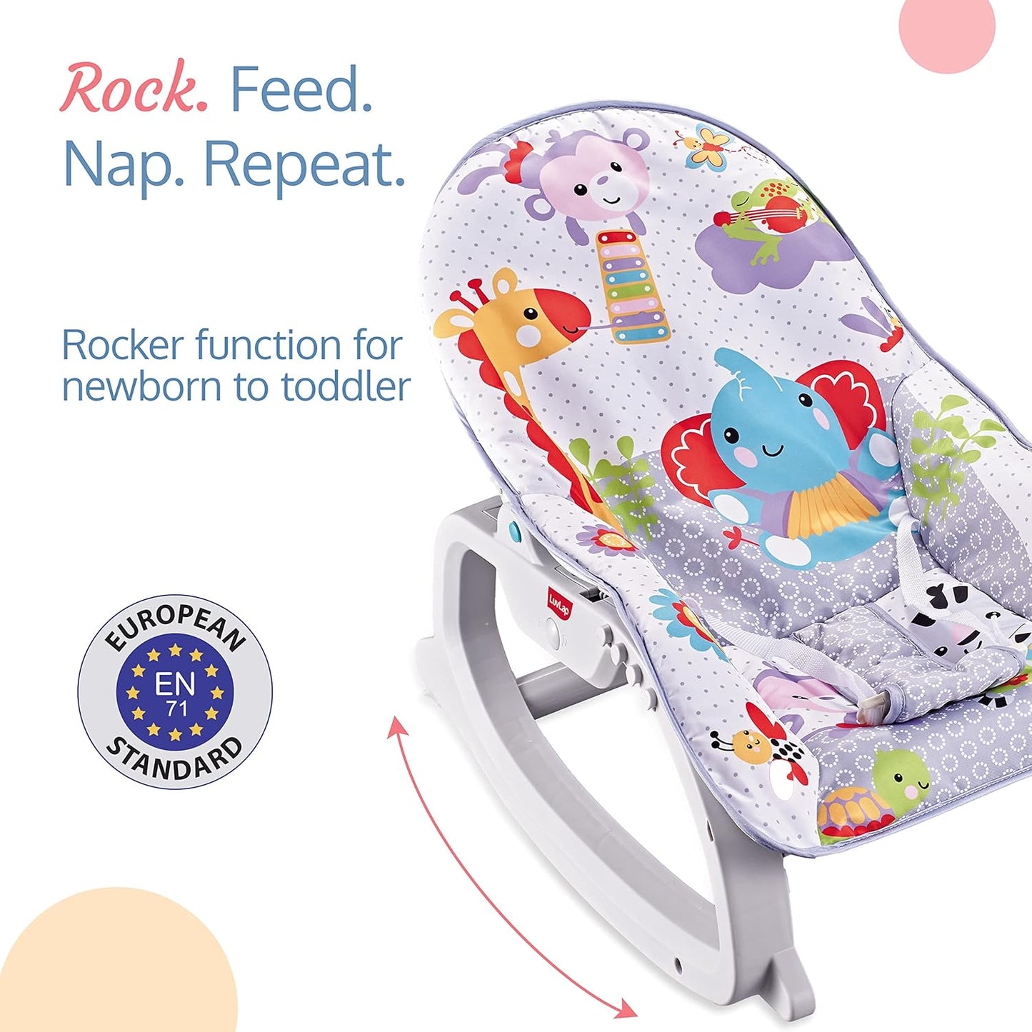 LuvLap Animal Kingdom 3 in 1 Rocker