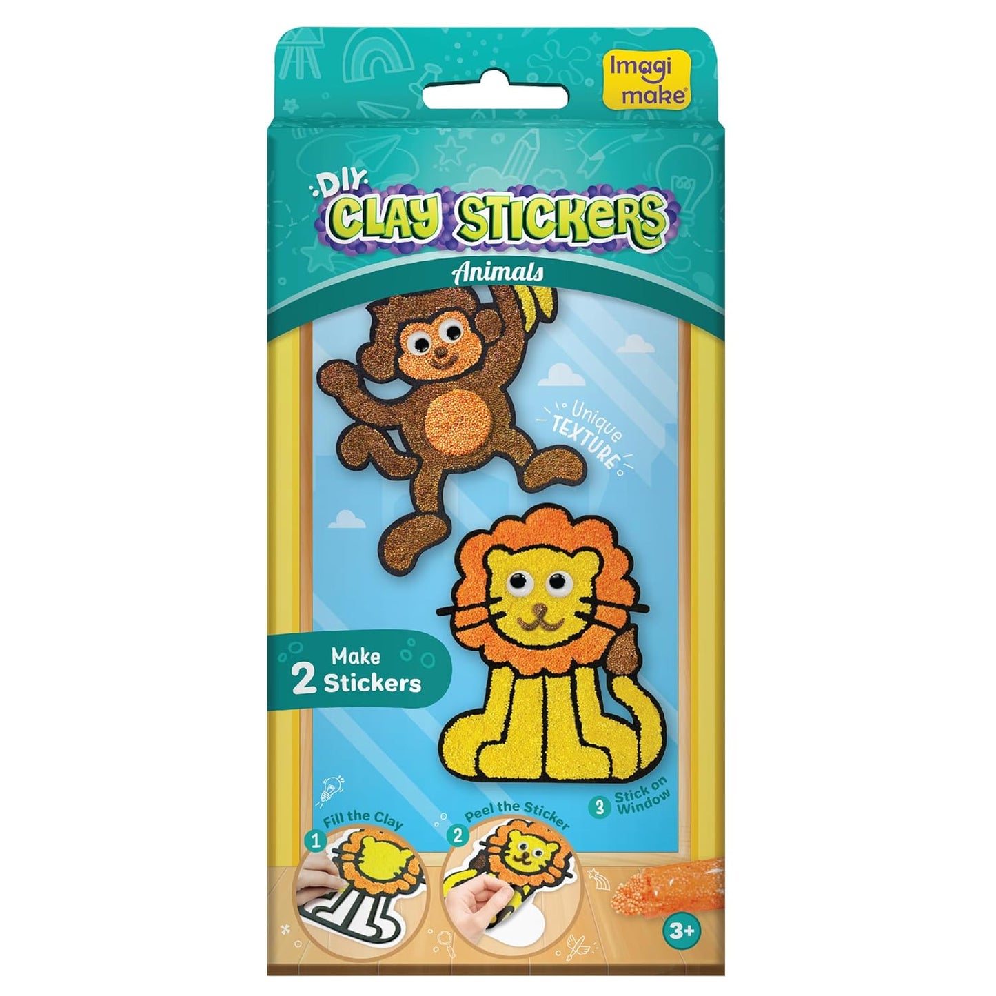 DlY Clay Stickers Animals