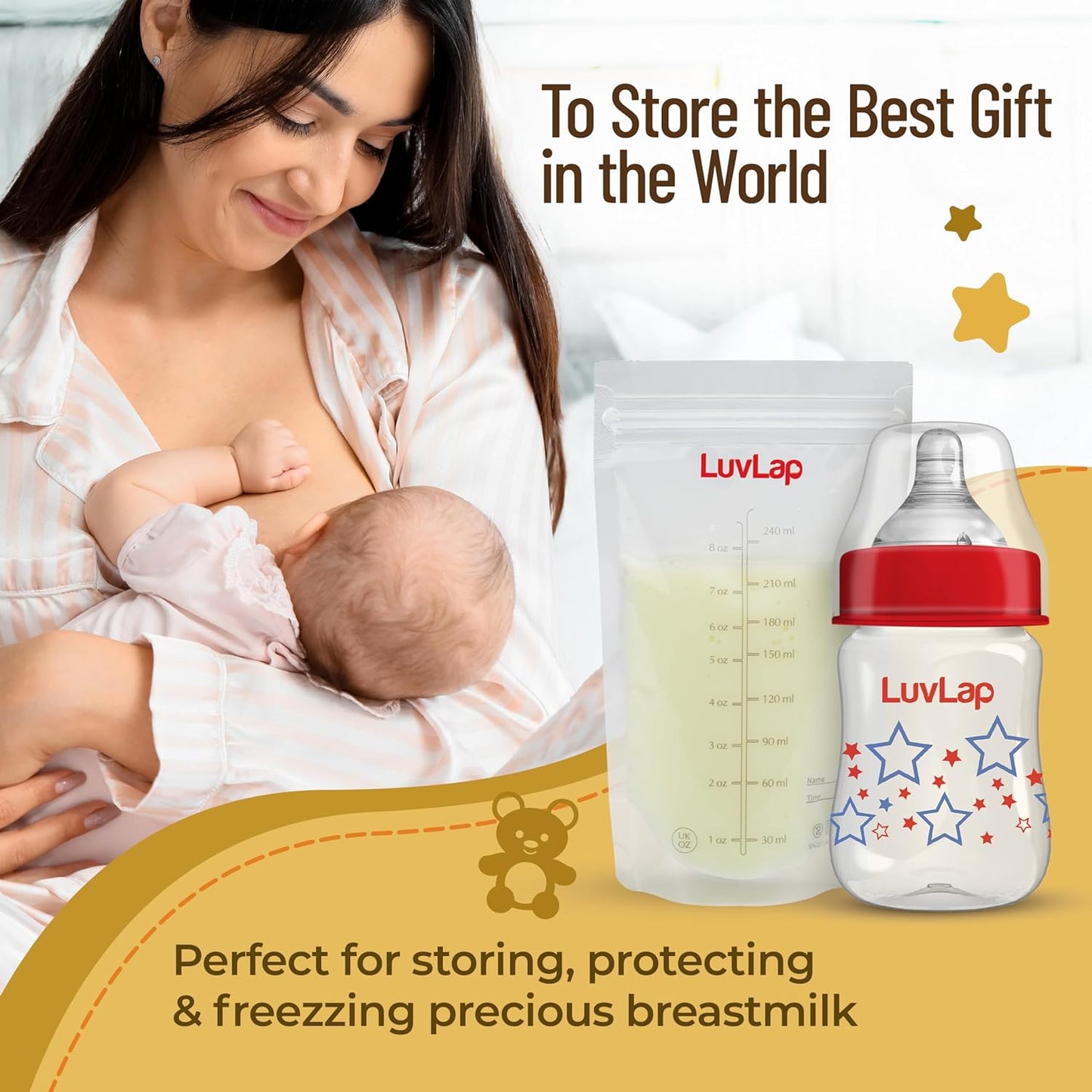 LuvLap Breastmilk Storage Bags