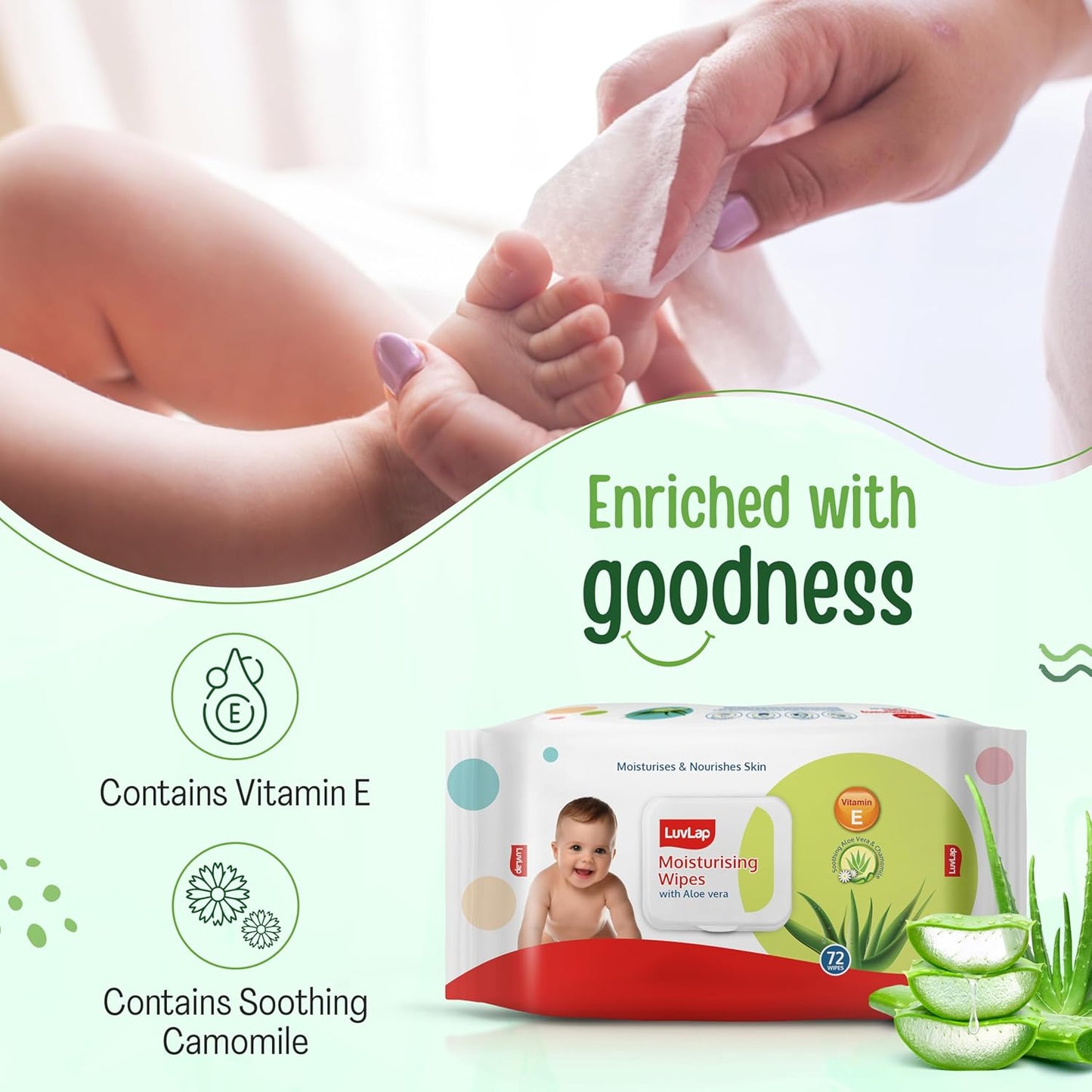 LuvLap Moisturizing Wipes