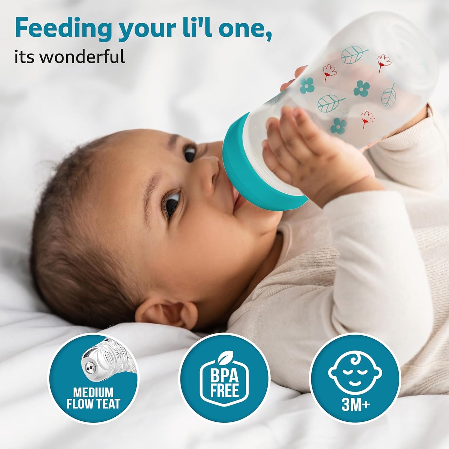 LuvLap Essential Feeding Bottle 250ml