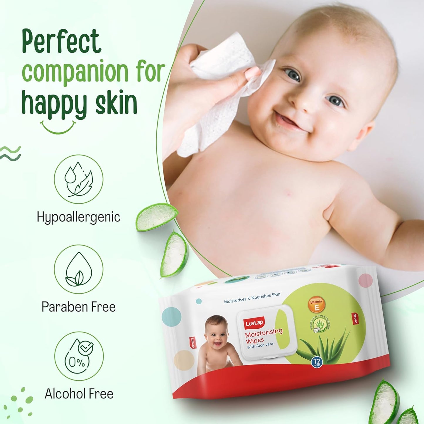 LuvLap Moisturizing Wipes