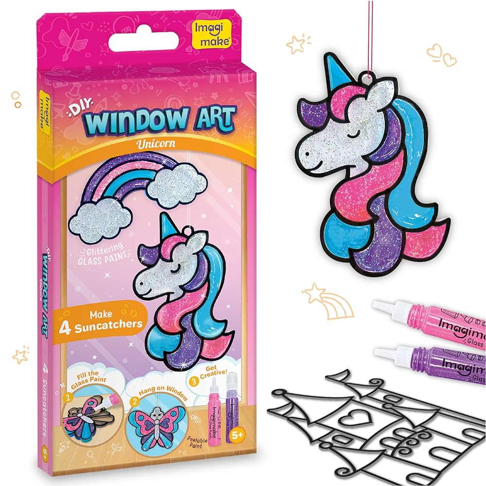 DlY Window Art Unicorn