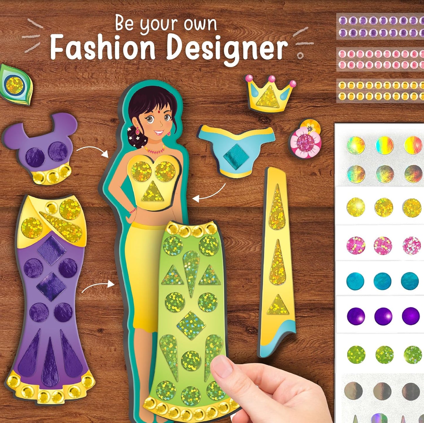 DlY Magnetic Dress Up Indian Princess