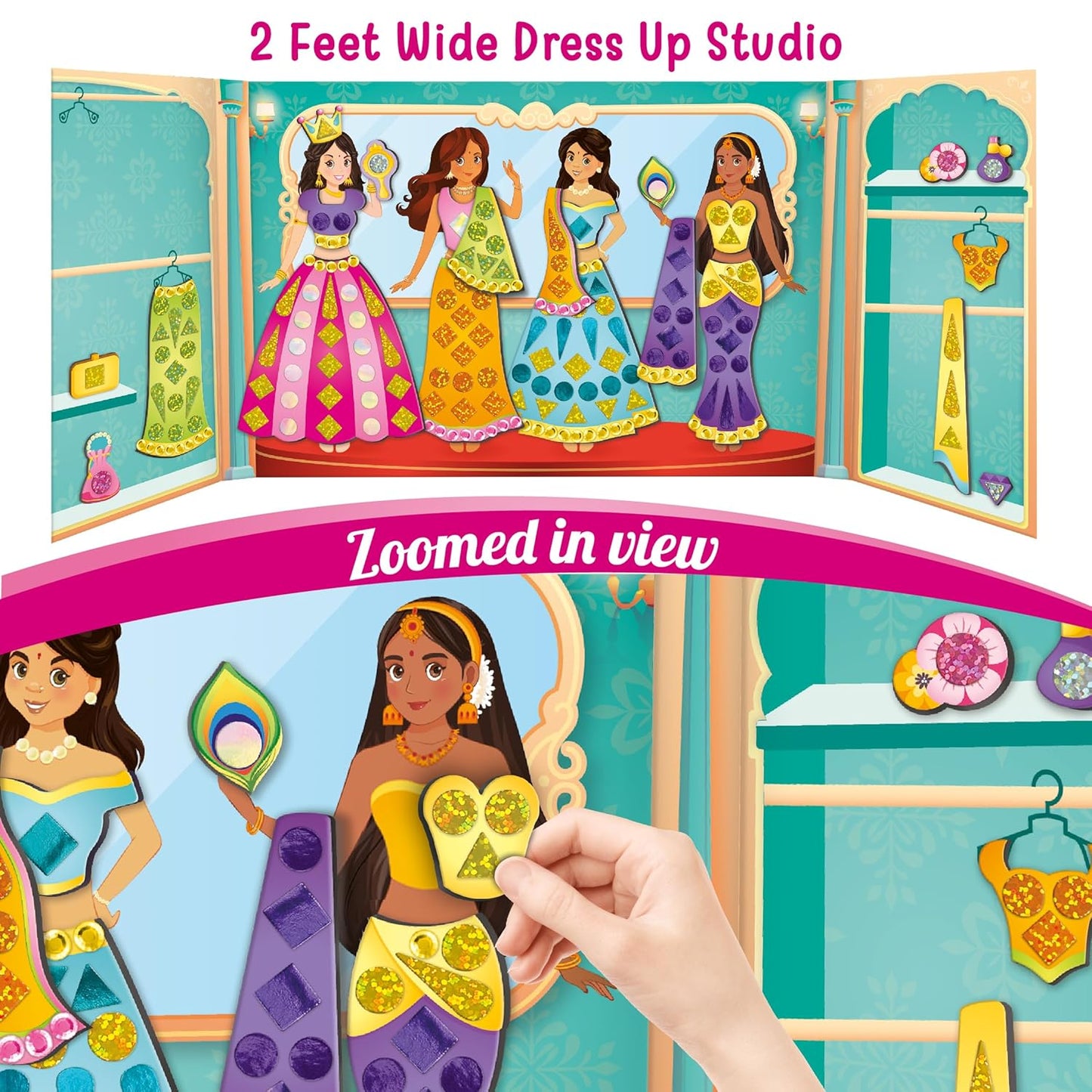DlY Magnetic Dress Up Indian Princess