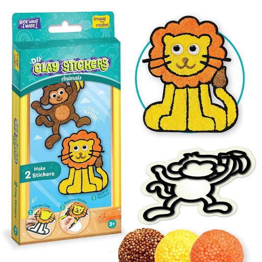 DlY Clay Stickers Animals