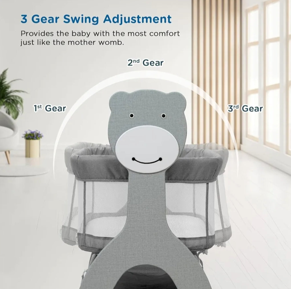 Mee Mee Electric Automatic Baby Cradle with Remote Control