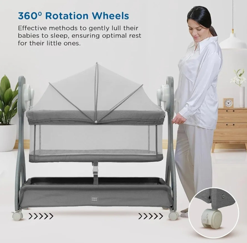 Mee Mee Electric Automatic Baby Cradle with Remote Control