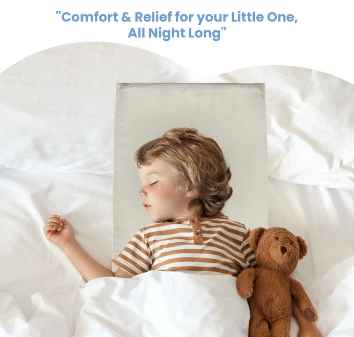 Cherilo Half Side Elevated Wedge Pillow for Babies