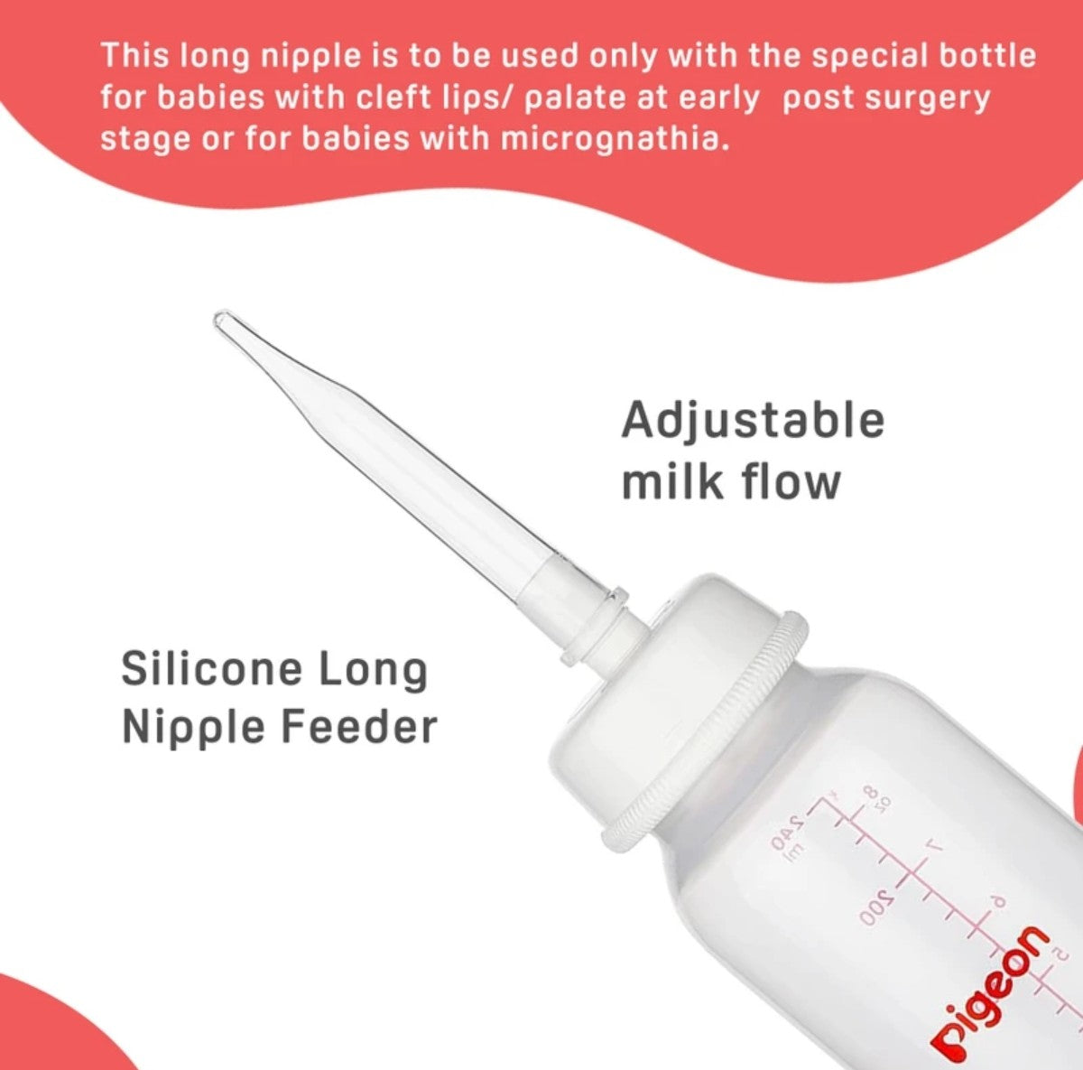 Pigeon Cleft Palate Feeding Bottle