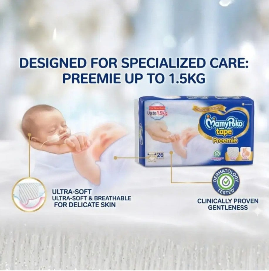 MammyPoko Pants Up to 1.5 kg (Pre-Mature Size)