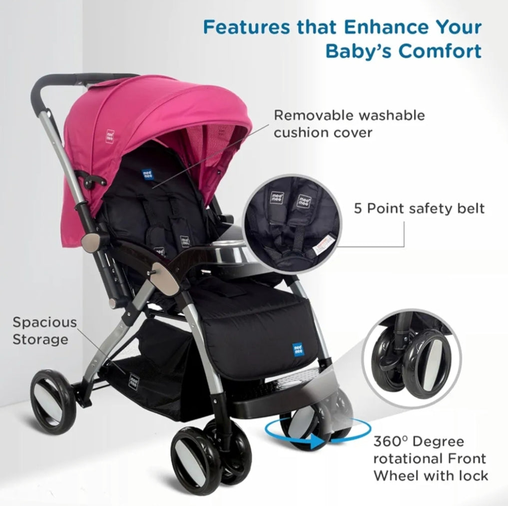 Mee Mee Dream Star Luxury Pram with Shock Absorber Wheels