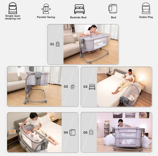 Mastela Deluxe 3-in-1 Bedside Bassinet