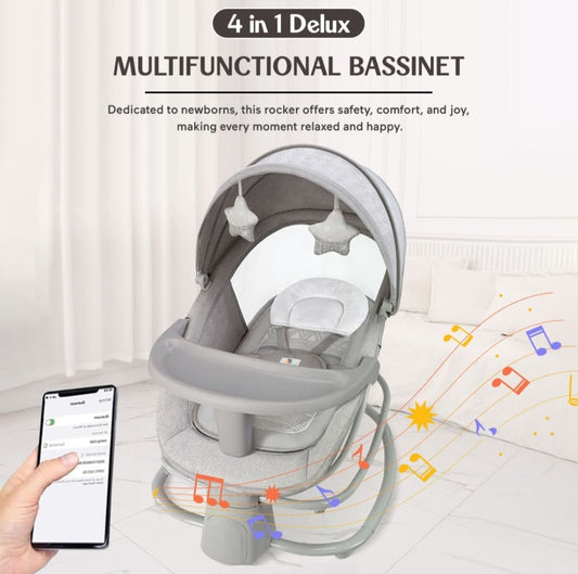 Mastela 4-in-1 Deluxe Electric Baby Swing
