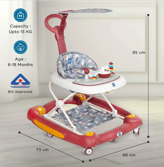 Mee Mee 2-in-1 Baby Walker & Rocker