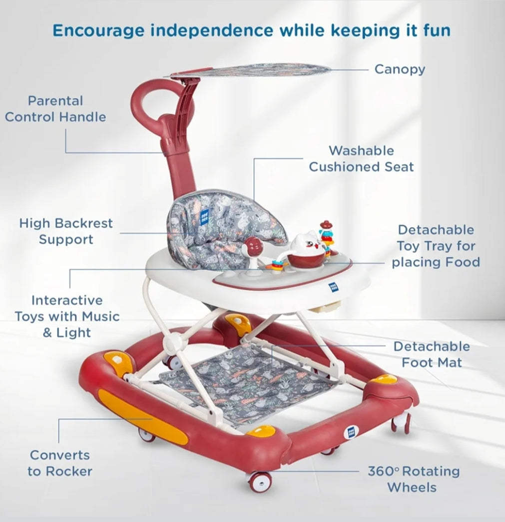 Mee Mee 2-in-1 Baby Walker & Rocker