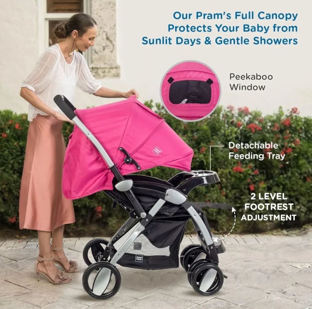 Mee Mee Dream Star Luxury Pram with Shock Absorber Wheels
