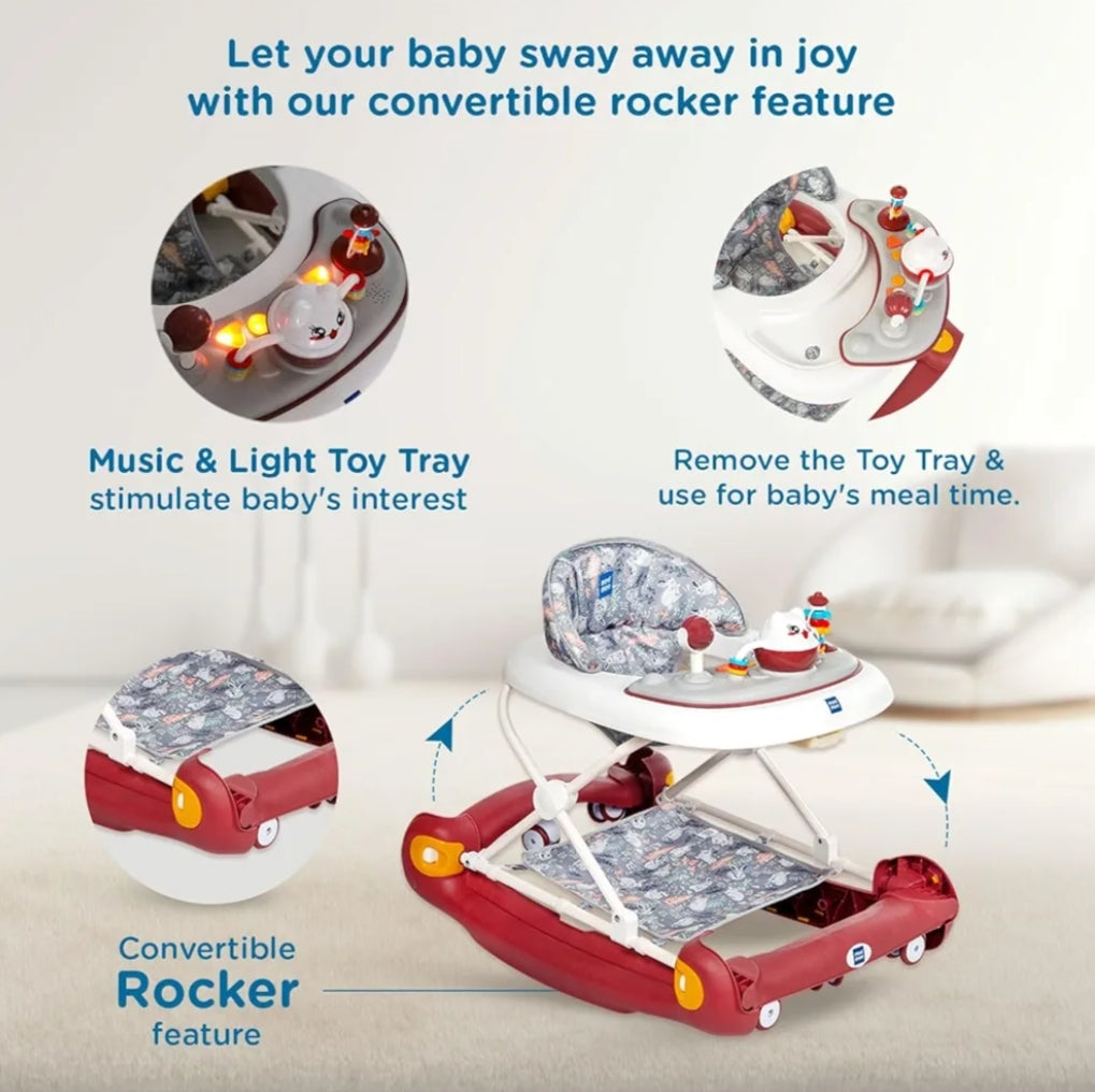 Mee Mee 2-in-1 Baby Walker & Rocker