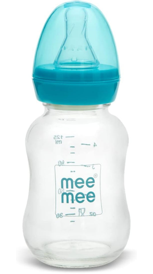 Mee Mee Premium Glass Feeding Bottle - 125 ML