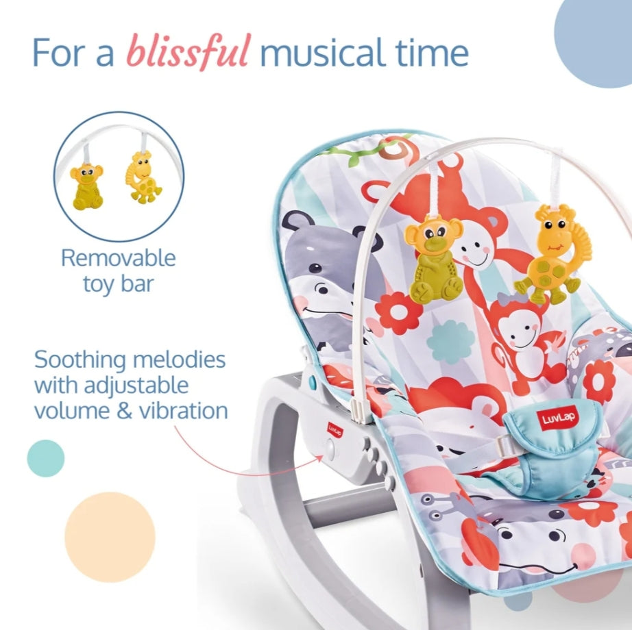 Luvlap Animal Kingdom 3-In-1 Rocker